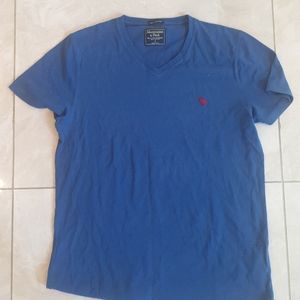 Abercrombie n Fitch Blue V neck Tshirt